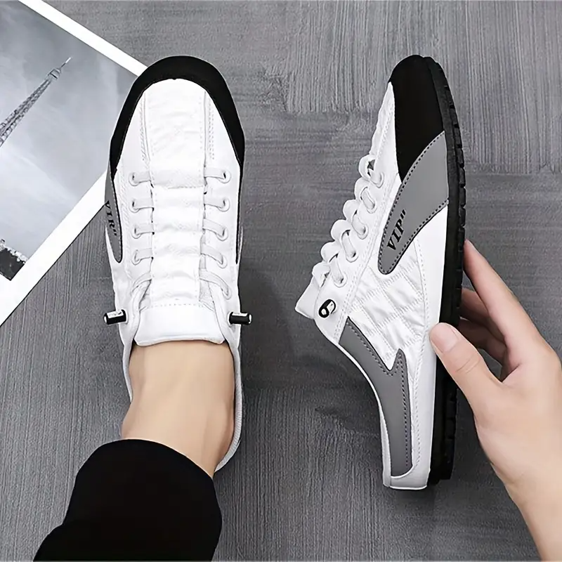 Men's Fashion Breathable Slip-On Mules, Lightweight Non-Slip Comfy Casual Shoes