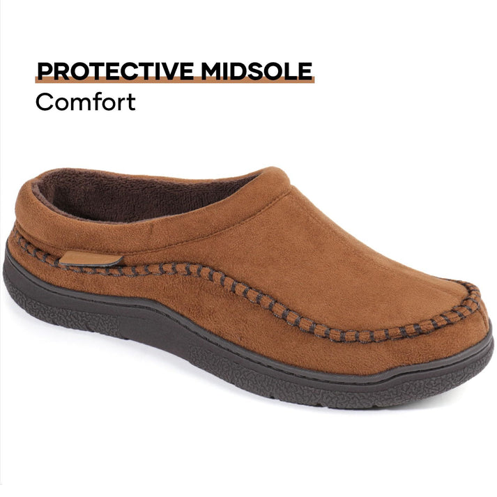 π₯π Hot Sale! Limited Stock! πππ₯Men's Daily Non-Slip Warm Plush Wide Toe Slip-On Loafers Slippers