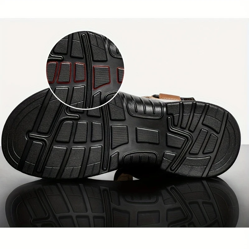 💯Summer Collection 💯Men's Orthopedic Leather Sandals – Breathable, Adjustable, Air Cushion