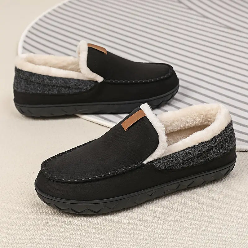 Men’s Plush Comfort Loafers – Cozy Warmth for Chilly Days