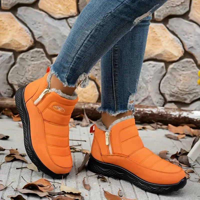 CozyWinter™ Women’s Insulated Snow Boots – Waterproof, Non-Slip & Easy Zip-On