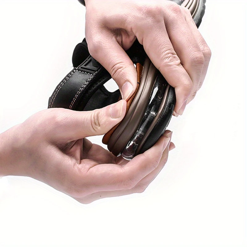 💯Summer Collection 💯Men's Orthopedic Leather Sandals – Breathable, Adjustable, Air Cushion