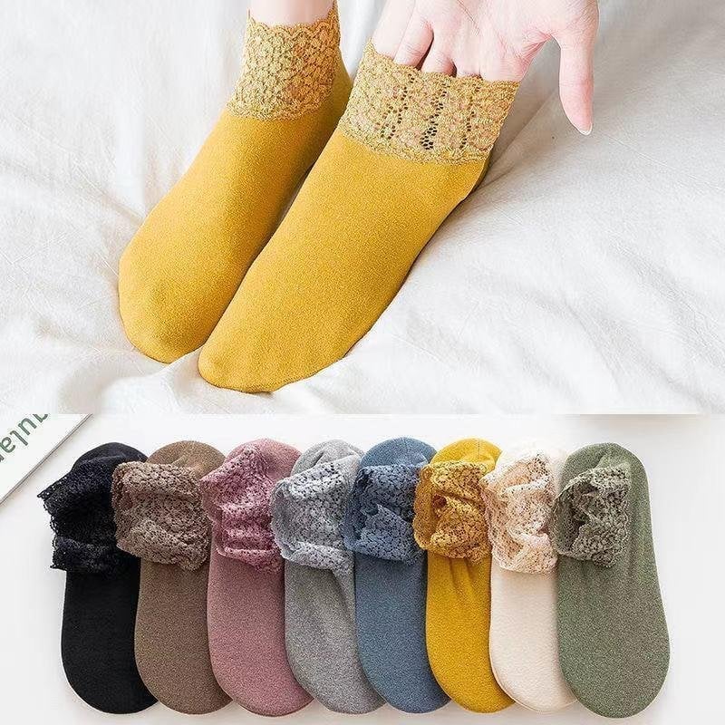 ๐ฅ Autumn and Winter New Fashion Lace Warmer Socks(One size fit all)