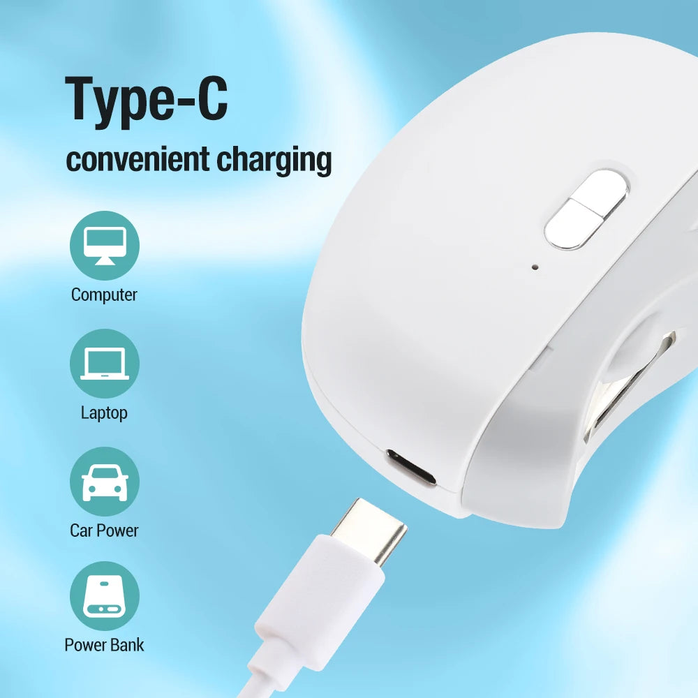 Perfect for All Ages 👵👶 3-in-1 Automatic Electric Nail Clipper with Polishing - 🌟Safe & Convenient🌟