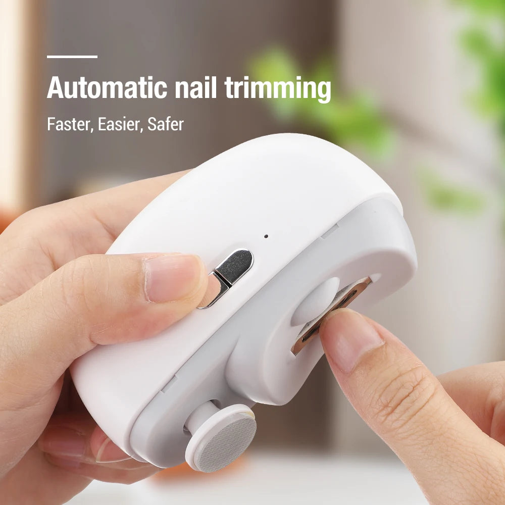 Perfect for All Ages 👵👶 3-in-1 Automatic Electric Nail Clipper with Polishing - 🌟Safe & Convenient🌟