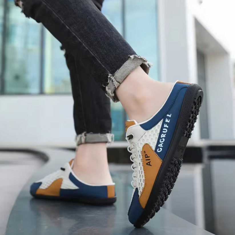 Men's Orthopedic Soft-Soled Casual Half Slippers – Trendy Summer Sneakers for Comfort & Support.