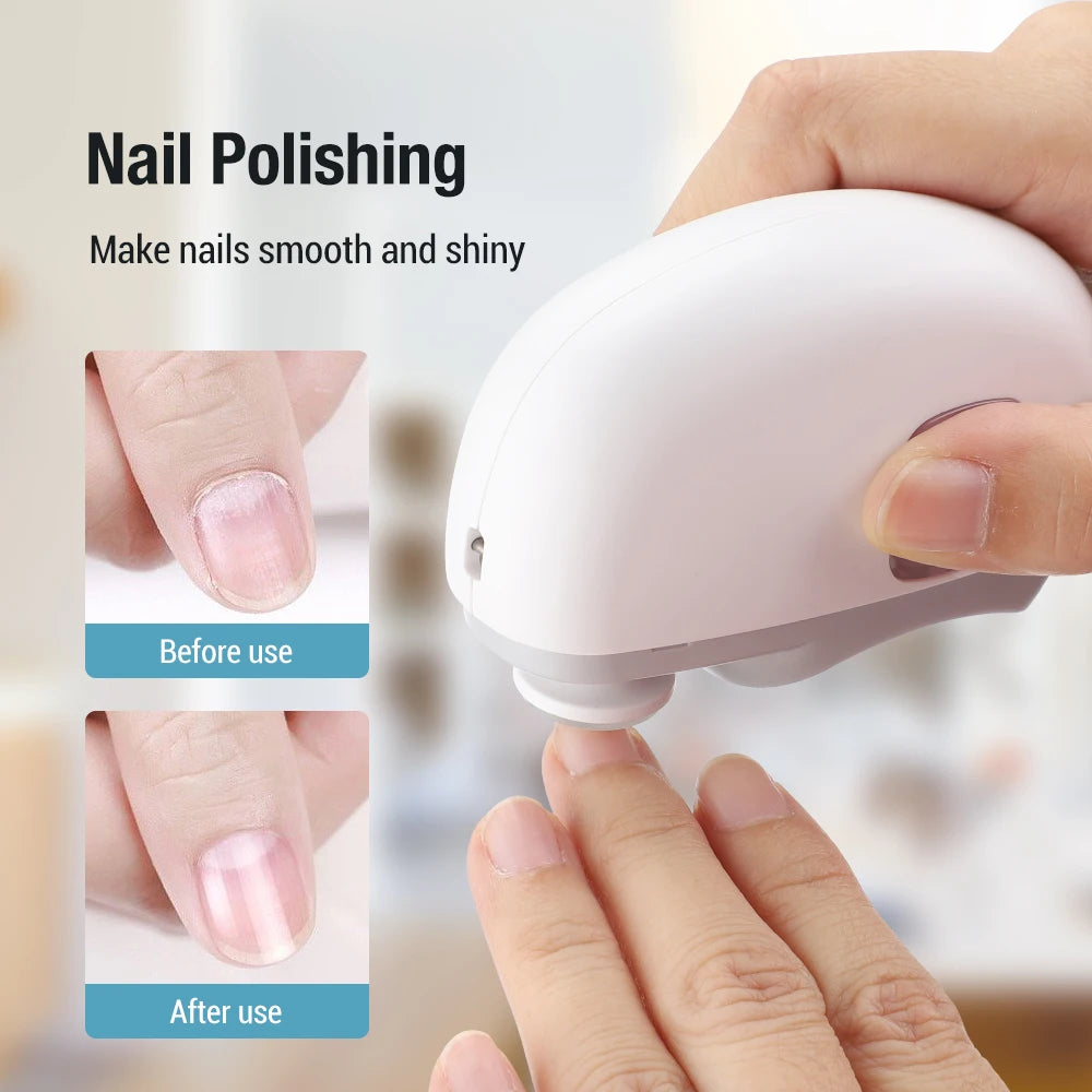 Perfect for All Ages 👵👶 3-in-1 Automatic Electric Nail Clipper with Polishing - 🌟Safe & Convenient🌟