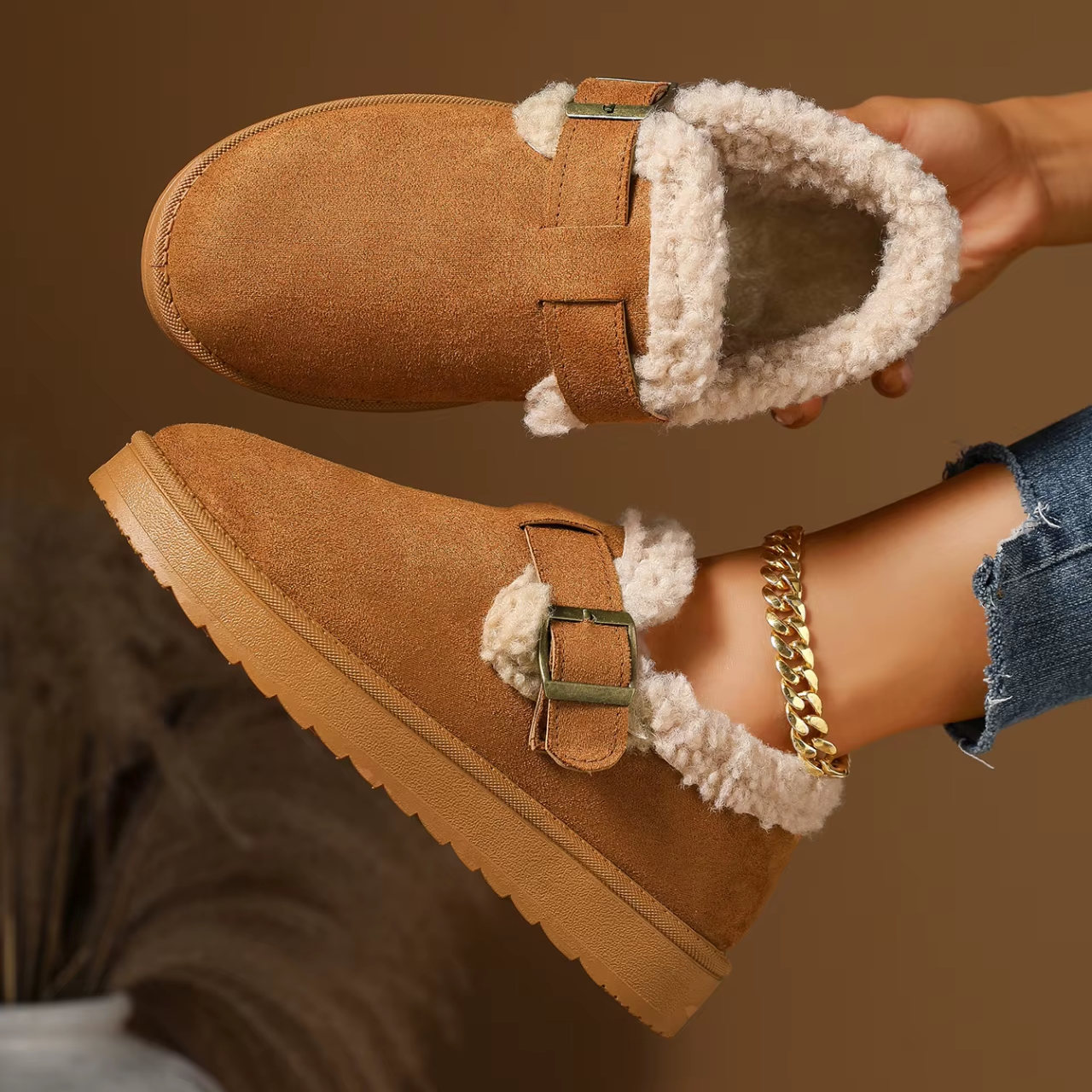 CozyStep™ Plush Winter Loafers – Warmth & Orthopedic Comfort