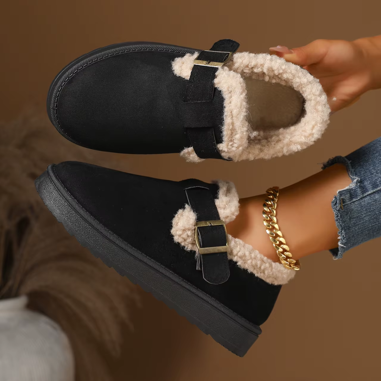 CozyStep™ Plush Winter Loafers – Warmth & Orthopedic Comfort