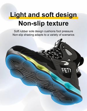 2023 Newest Design Men Safety Boots, Anti-smash Steel Toe Cap Indestructible Shoes