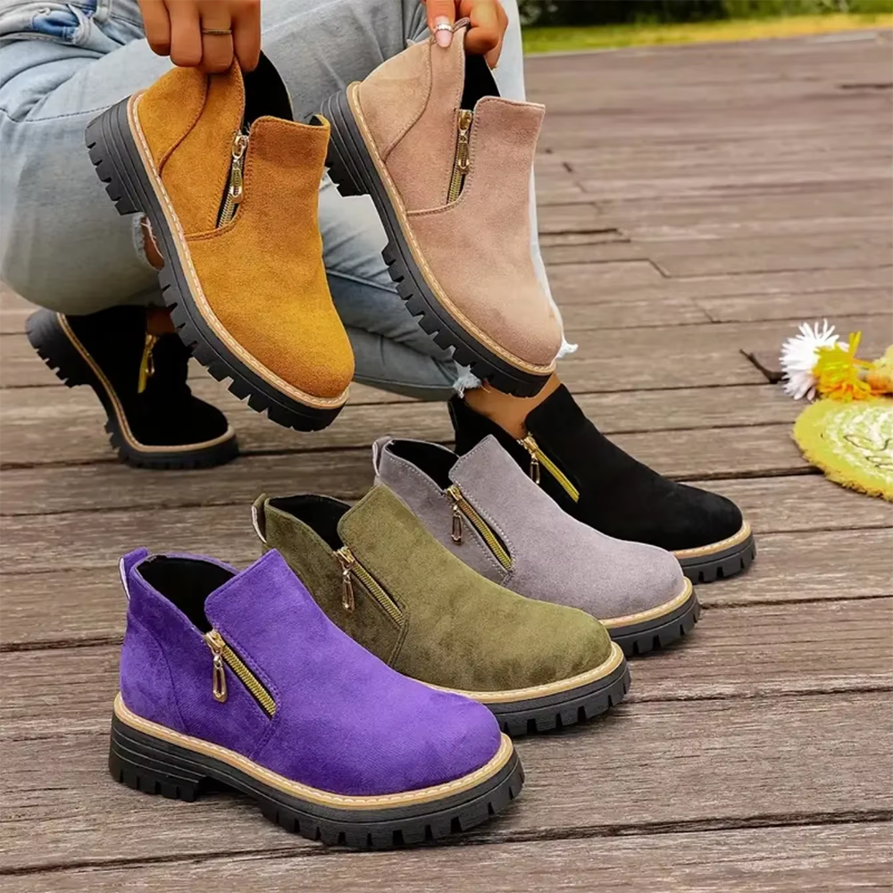 EasyStep™ Side-Zip Ankle Boots – Easy On Comfort with Built-In Stability