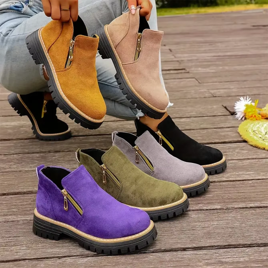 EasyStep™ Side-Zip Ankle Boots – Easy On Comfort with Built-In Stability