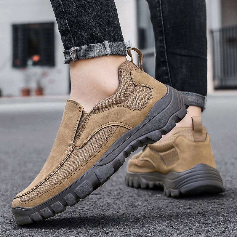 🔥On This Week SALE OFF 50%🔥2023 Men's Genuine Leather Orthopedic Walking Shoes, Lightweight Breathable Slip-On Sneakers