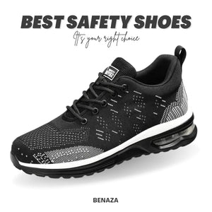 🔥On This Week Sale OFF 45%🔥 - 2023 Men's Steel Toe Safety Shoes, Anti-Smash Air Cushion Indestructible Working Shoes