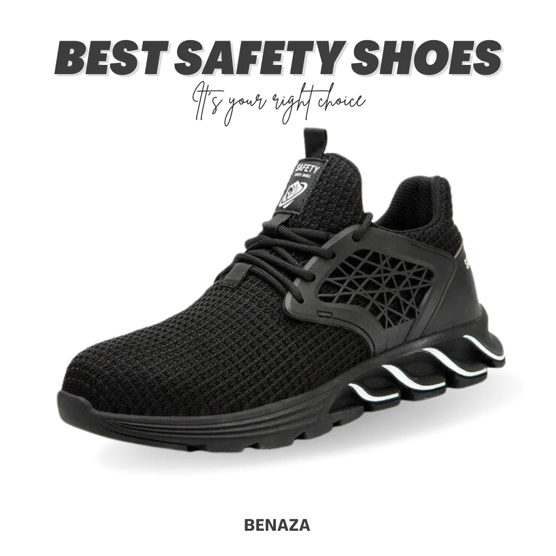 🔥On This Week Sale OFF 45%🔥2023 Men's Steel Toe Safety Shoes, Puncture Proof Anti-skid Indestructible Work Shoes