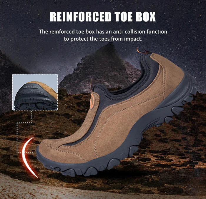 (⏰Limited Time Sale 45% OFF) Men's Orthopedic Slip-On Shoes, Lightweight Comfortable Wide Toe Walking Shoes