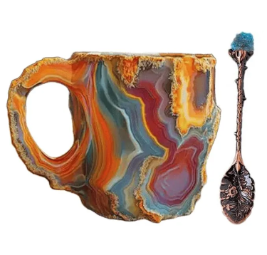 🎁 Last day 50% OFF -2024 New Mineral Crystal Coffee Mugs