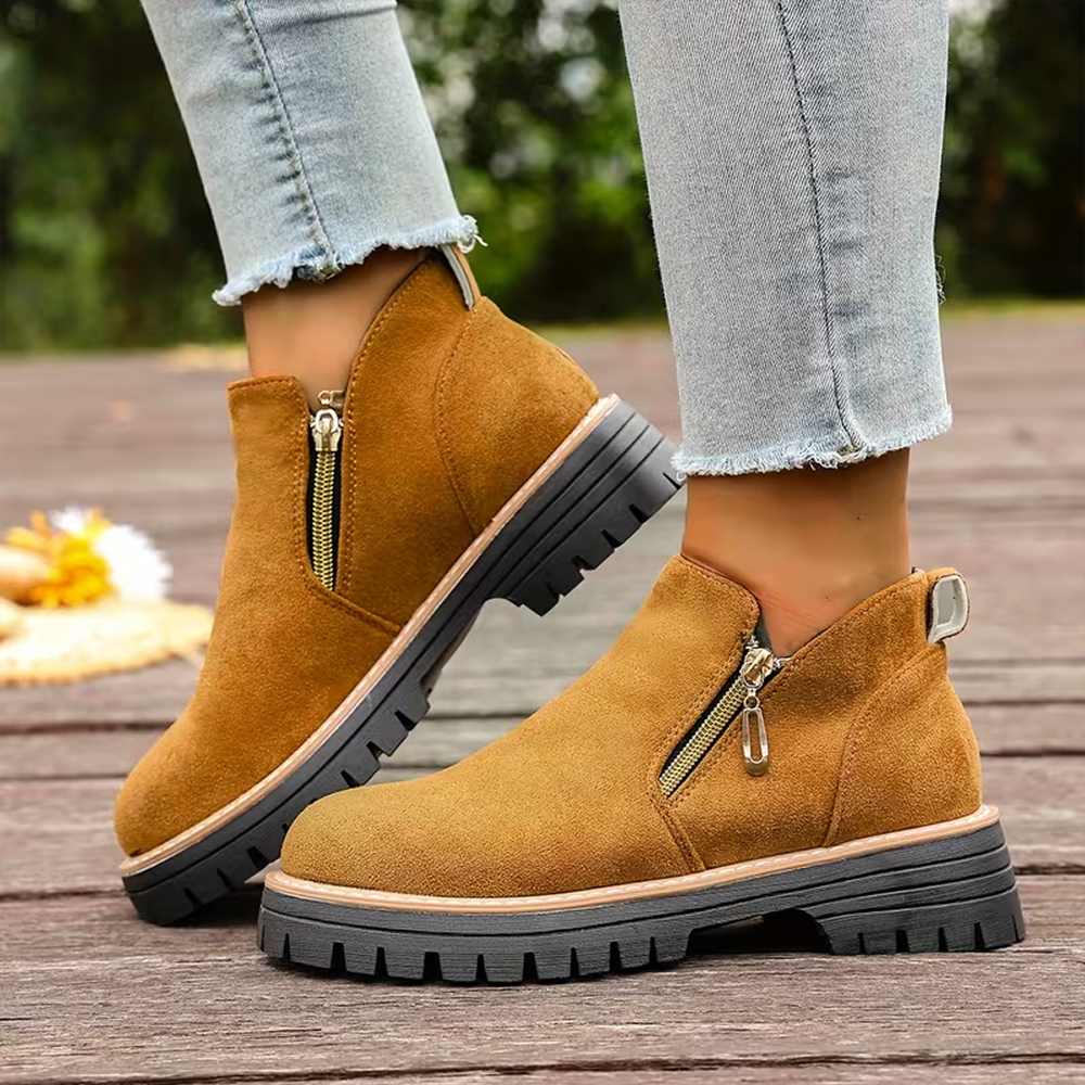 EasyStep™ Side-Zip Ankle Boots – Easy On Comfort with Built-In Stability