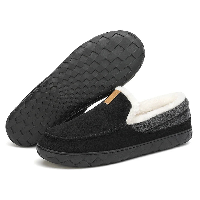 Men’s Plush Comfort Loafers – Cozy Warmth for Chilly Days