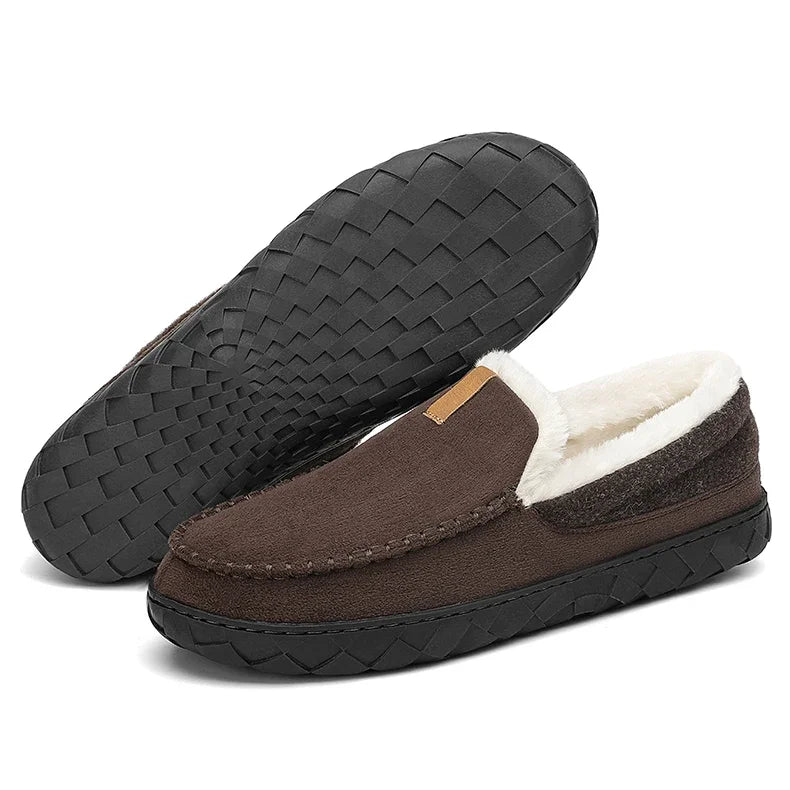 Men’s Plush Comfort Loafers – Cozy Warmth for Chilly Days
