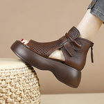 Women's Orthopedic Velcro Soft Sole Premium Leather Shoes
