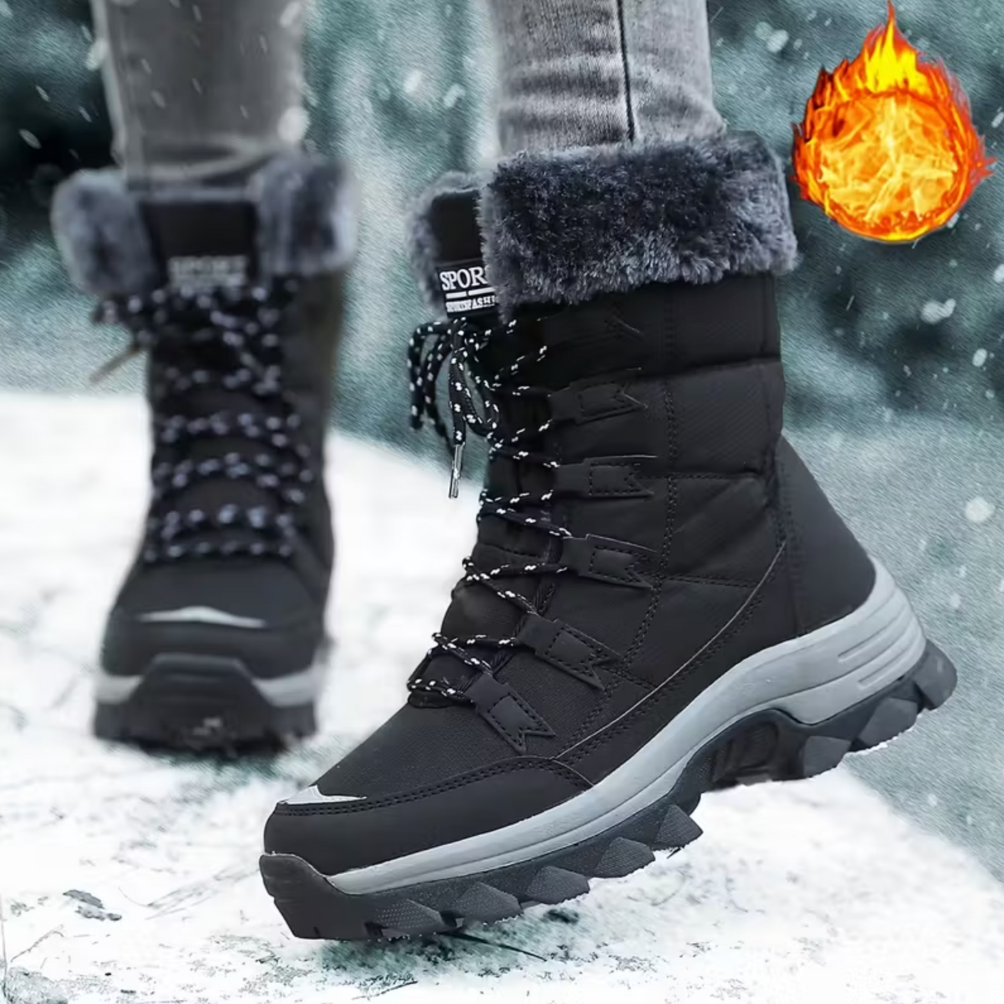 2026 WarmStep™ Women’s Waterproof Winter Boots – Ultra Warm, Non-Slip Support