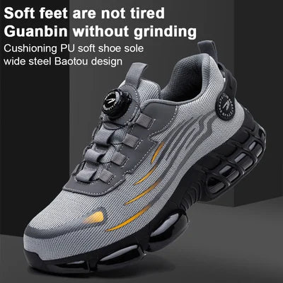 Men's Smash and Stab Resistant Work Safety Shoes