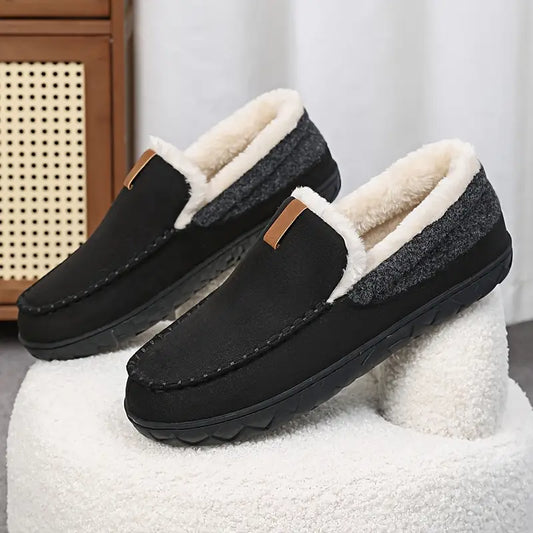 Men’s Plush Comfort Loafers – Cozy Warmth for Chilly Days