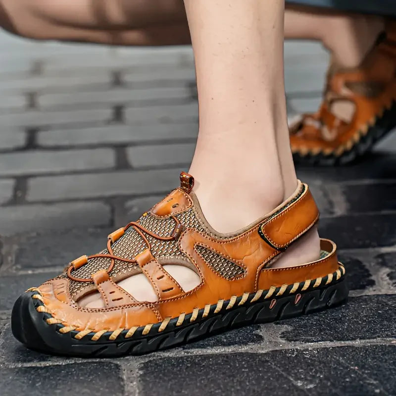 TrekStep™ Closed-Toe Outdoor Sandals – Breathable Support for All-Day Walking