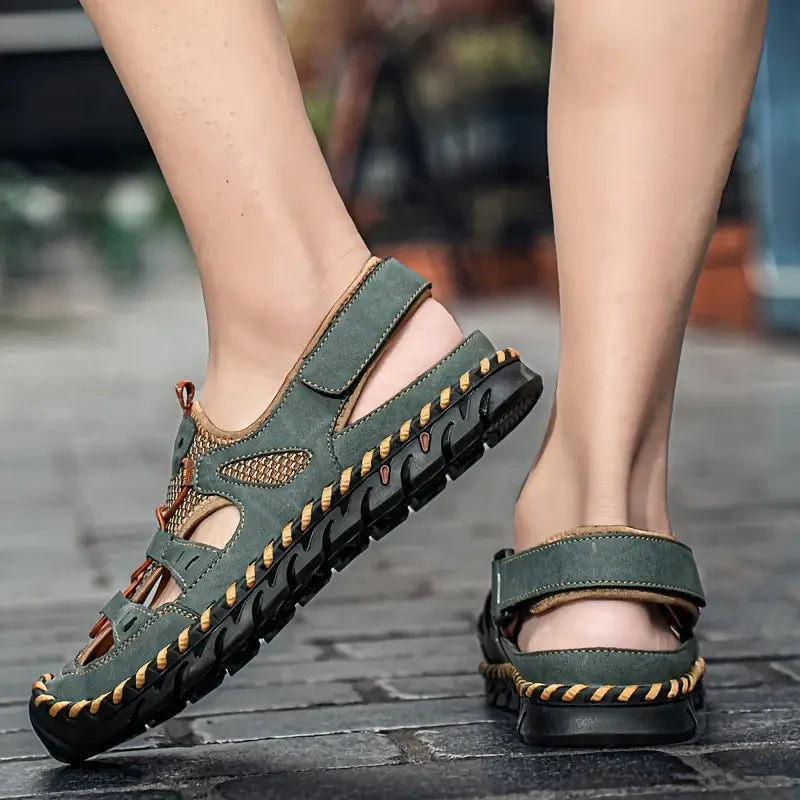 TrekStep™ Closed-Toe Outdoor Sandals – Breathable Support for All-Day Walking