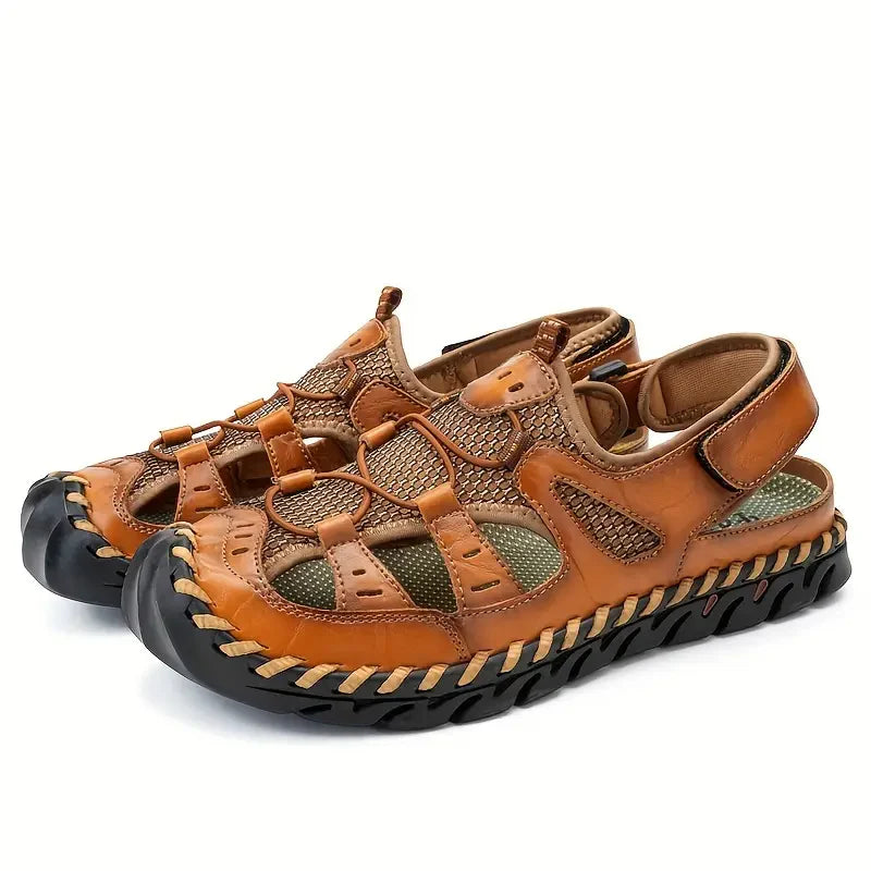 TrekStep™ Closed-Toe Outdoor Sandals – Breathable Support for All-Day Walking