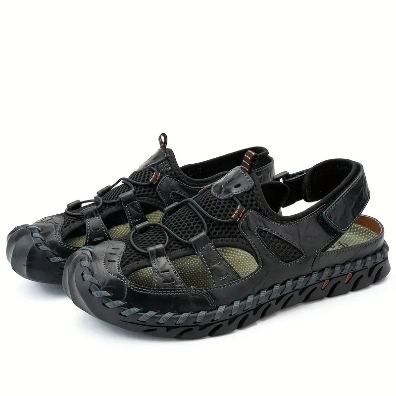 TrekStep™ Closed-Toe Outdoor Sandals – Breathable Support for All-Day Walking