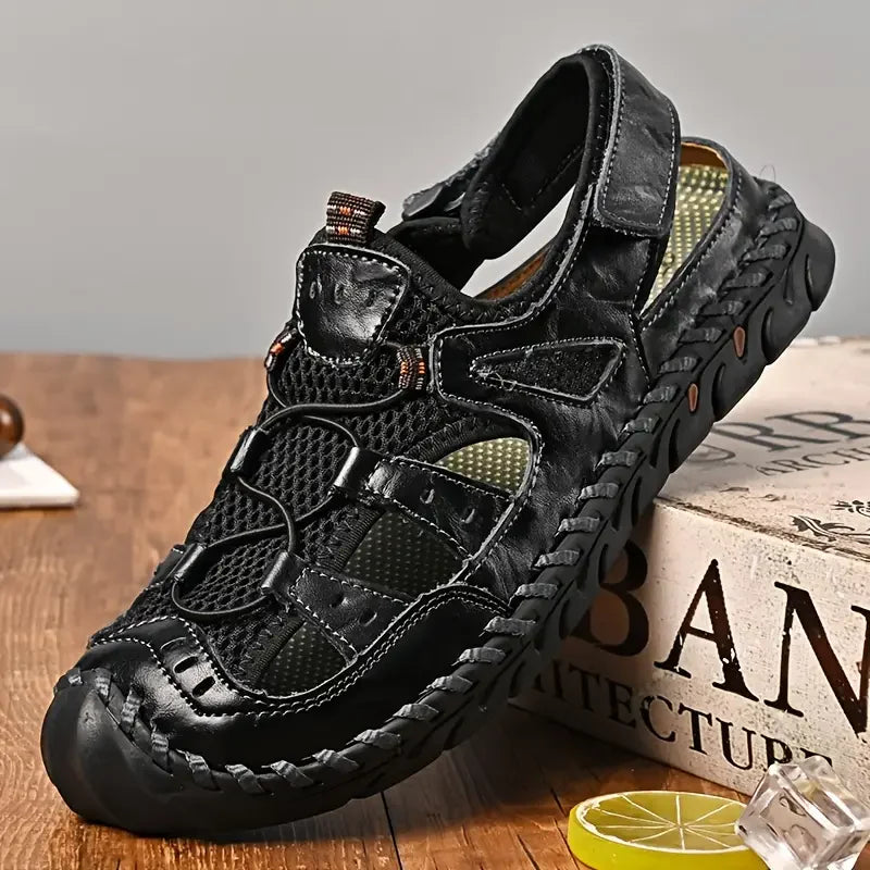 TrekStep™ Closed-Toe Outdoor Sandals – Breathable Support for All-Day Walking