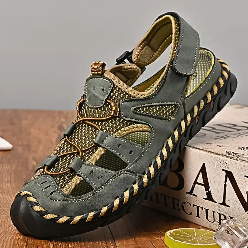 TrekStep™ Closed-Toe Outdoor Sandals – Breathable Support for All-Day Walking