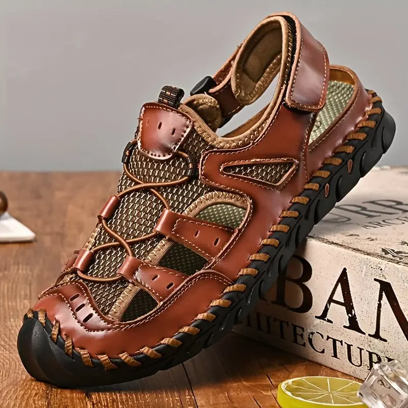 TrekStep™ Closed-Toe Outdoor Sandals – Breathable Support for All-Day Walking