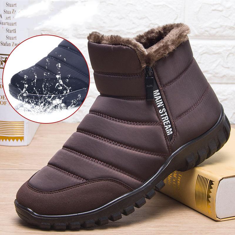CozyStep™ Men's Waterproof Side-Zip Winter Boots – Ultra Warm & Orthopedic Comfort